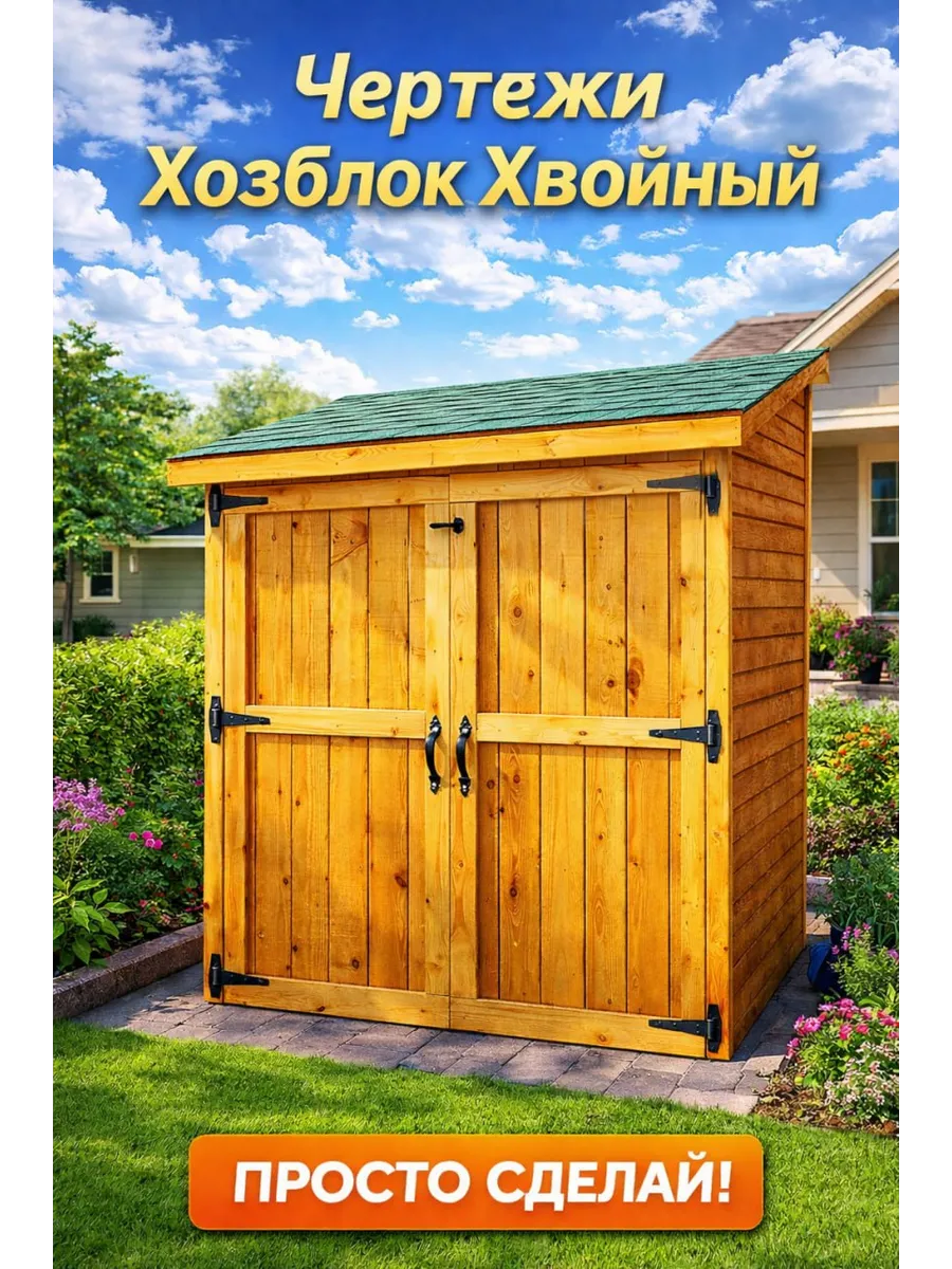 Хозблок «Хвойный» 1.8х1 м