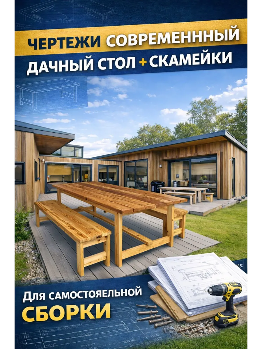 Дачный стол «Современный» + 3 бонуса