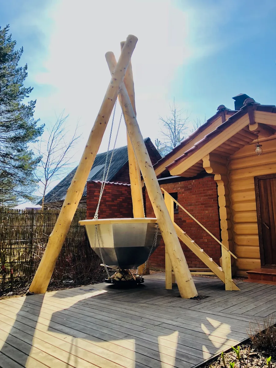 Чертеж банного чана из черной стали СТ-3, 170 см (с раскроем под ЧПУ)