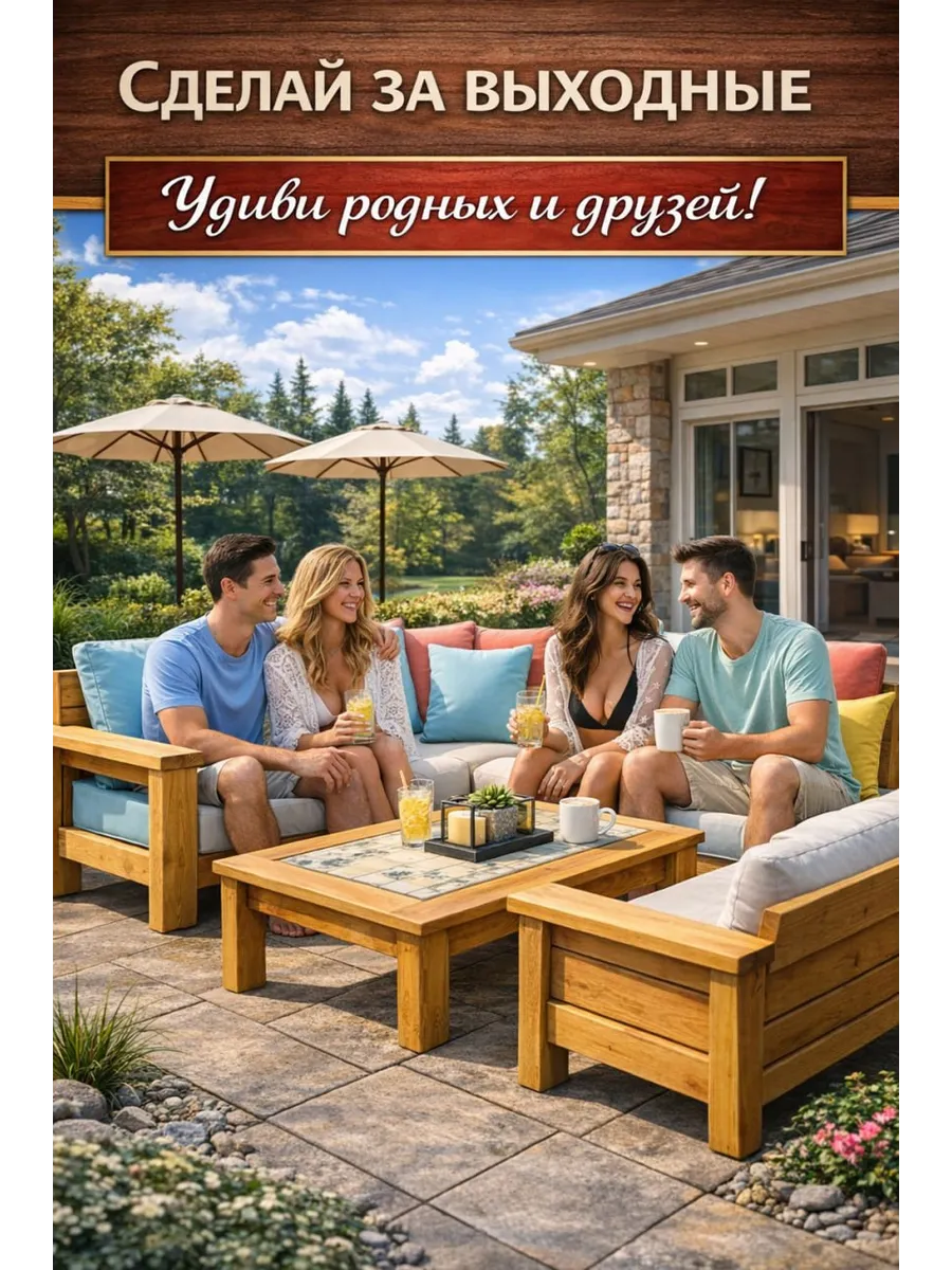 Угловой диван + кресло + кофейный столик