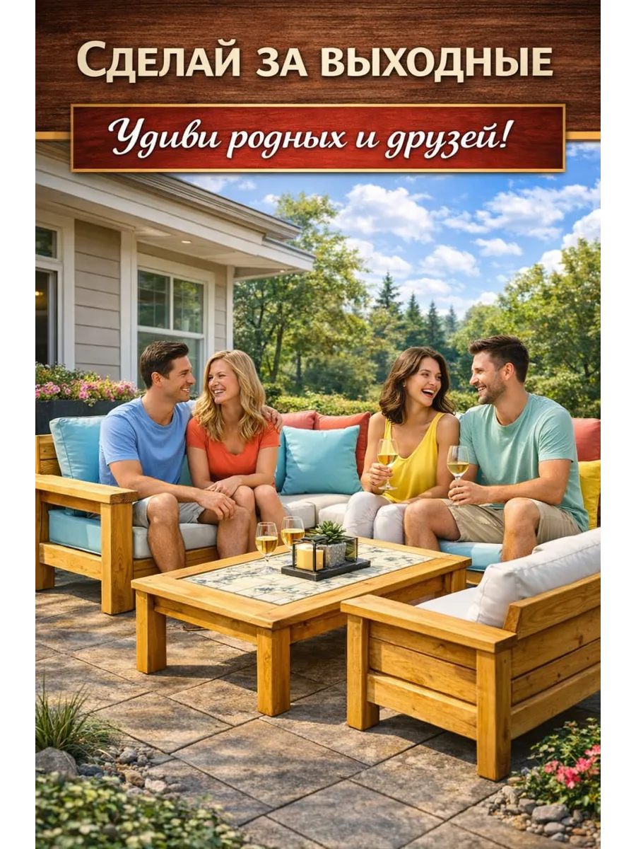 Угловой диван + кресло + кофейный столик