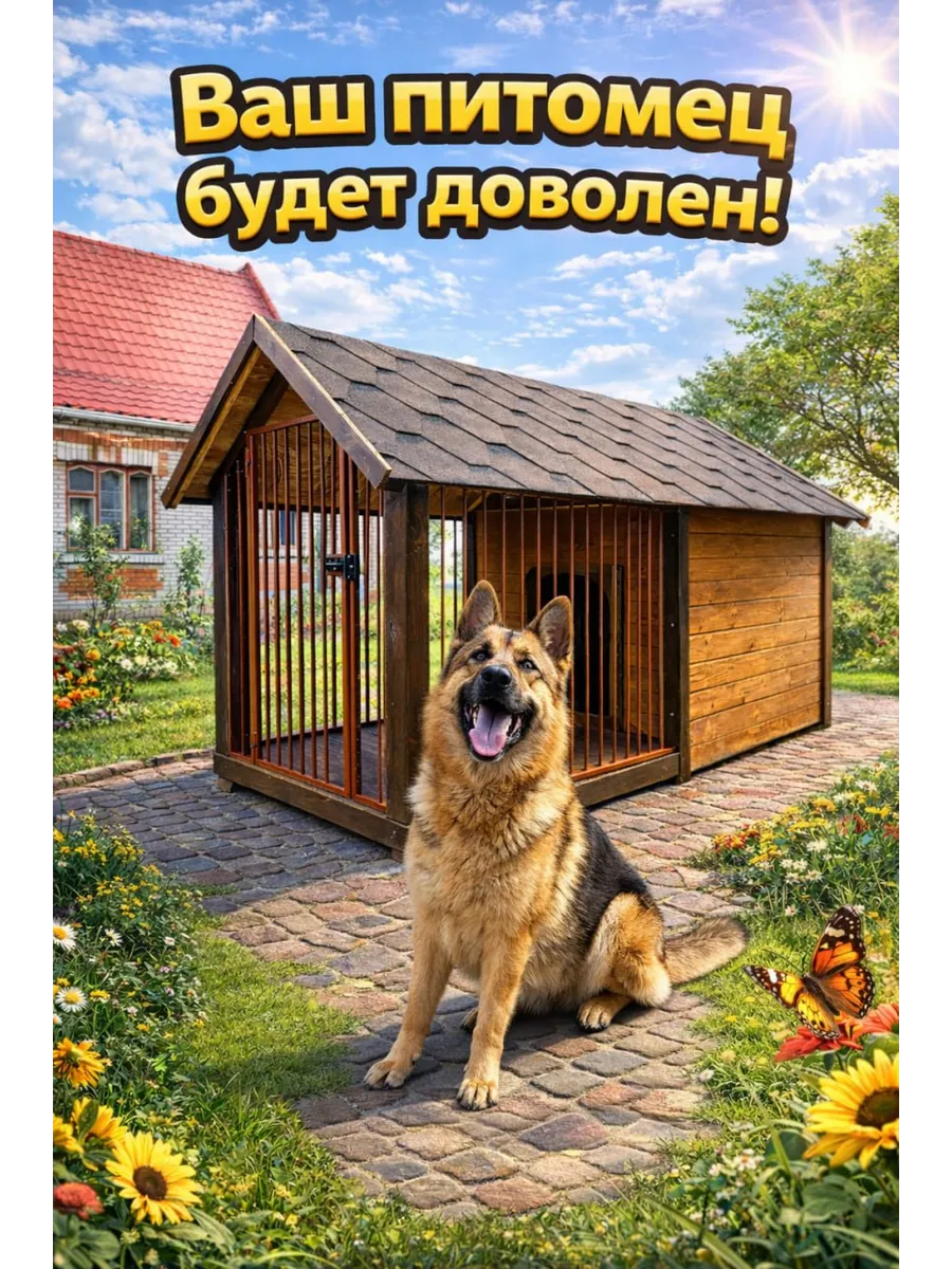 Вольер 4х2м Для самостоятельной сборки